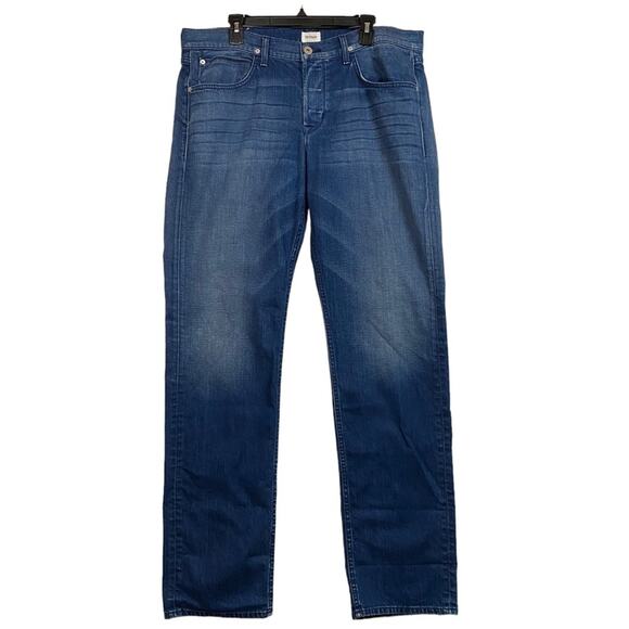 Hudson Byron Blue Straight Leg Jeans Size 38 - Picture 1 of 7